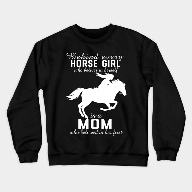 Horse Girl Horse Mom Gift Crewneck Sweatshirt by Teewyld